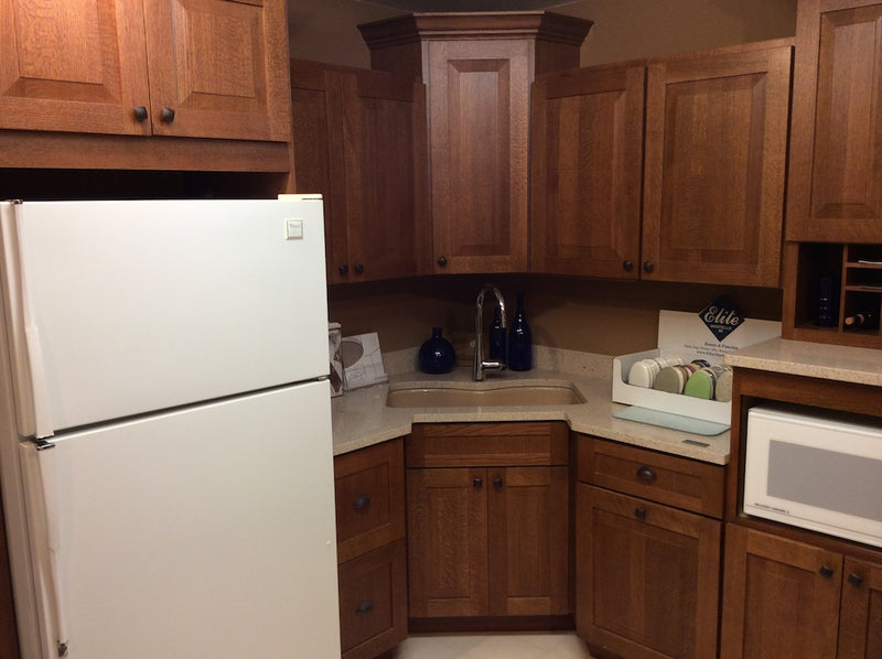 Lumber and True Value Hardware cabinets