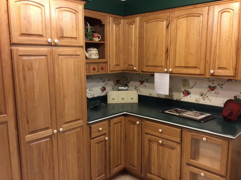 Lumber and True Value Hardware cabinets