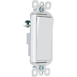15A White Single-Pole/Single-Throw Decorator Garbage Disposal Switch