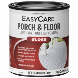 Porch & Floor Coating, Medium Gray, Interior/Exterior, 1-Qt.