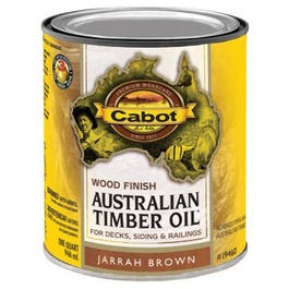 Australian Timber Oil Wood Stain Finish, Jarrah Brown, Qt.