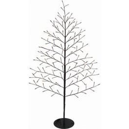 Christmas Lawn Decor, Bare Branch Wall Tree, 140Twinkling Warm White LED Lights, 72-In.
