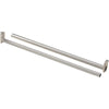 National 72 In. To 120 In. Adjustable Closet Rod, Satin Nickel