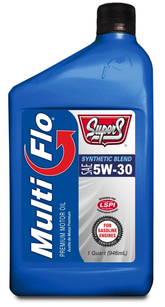 Smittys Supply Super S Multi-Flo Synthetic Blend Sae 5w-30 Sp/ Gf-6a Motor Oil 1 Qt.