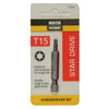 Torx 15 Screwdriver Bit, 2-In.