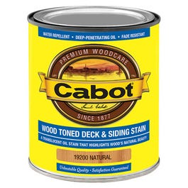 Wood-Toned Deck & Siding Stain, Natural, Qt.