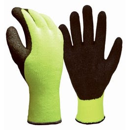 Winter Gloves, Hi-Viz Yellow Acrylic, Thermal Shell, Men's XL