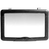 Vanity Mirror, Clip On, Black, 4.5 x 6.5-In.