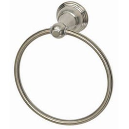 Vintage Towel Ring, Brushed Nickel