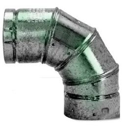Type B Gas Vent 5-Inch 90 degree Adjustable Elbow