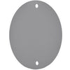 Weatherproof Round Blank Cover, Gray