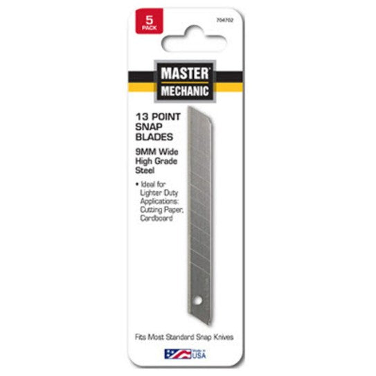 Master Mechanic 13-Point Snap Blades 9MM