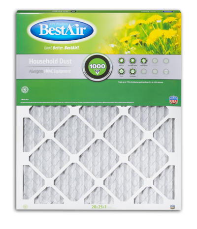 BestAir® B1-2025-8-12 Pleated Filter Merv 8