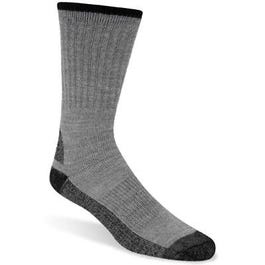 Work Socks, Gray, Men's XL, 2-Pk.