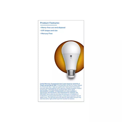 GE 3-Way A19 LED Light Bulb 150/100/50 Watt Replacement Soft White