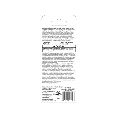 GE Specialty LED 50 Watt Replacement, Soft White, T4 Specialty Bulb (1 Pack)