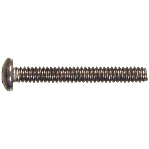 Hillman Phillips Pan-Head Stainless Machine Screws (#6-32 x 3/4) - 100 pc