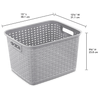 Sterilite Tall Weave Basket