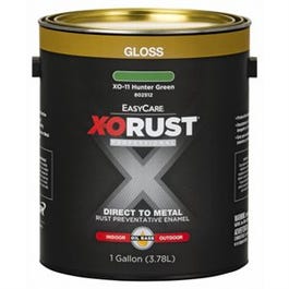 Interior/Exterior Anti-Rust Enamel, Gloss Hunter Green, Oil-Base, 1-Gallon