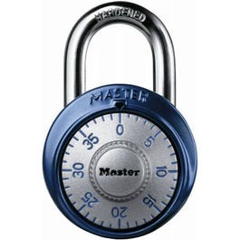 Combination Dial Padlock, 1-7/8-In., Assorted Colors