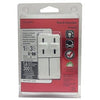 Fan Control & Light Dimmer Switch, Dual Slide, White, 300-Watt