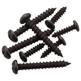 Mounting Screws, Pan Head, Oil-Rubbed Bronze, 1.5-In., 4-Pk.