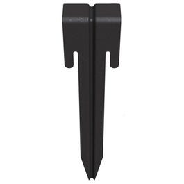 Edging Stakes, Black Steel, 10.5-In., 3-Pk.