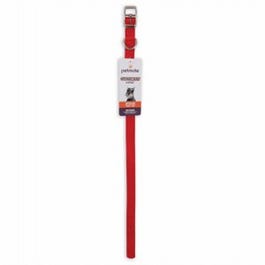 Dog Collar, Red Nylon, 5/8 x 16-In.
