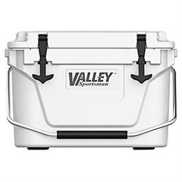 Hard Cooler, Roto Molded, White, 20-Qt.
