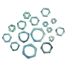 Lamp Hex Nut, Steel, Assorted, 16-Pk.