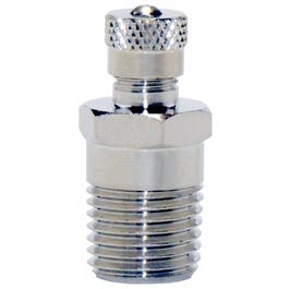 Air Valve, Chrome & Zinc-Plated, .25-In.