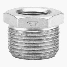 Hex Bushing, Galvanized, 3/8 x 1/4-In.