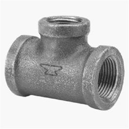 Pipe Fitting, Black Reducing Tee, 3/4 x 3/4 x 1/2-In.