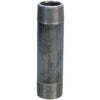 Pipe Fitting, Black Nipple, 1 x 7-In.