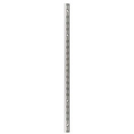 Galvanized Steel Shelf Standard, Double Track, 4-Ft.