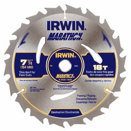 Marathon Circular Saw Blade, Carbide-Tipped, 7.25-In., 18-Teeth