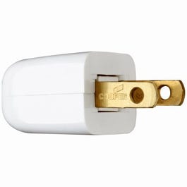 Non-Polarized Quick Plug, White, 6A, 125-Volt, 2-Pk.