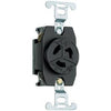 Locking Outlet, Black, NEMA L5-15r, 125-Volt