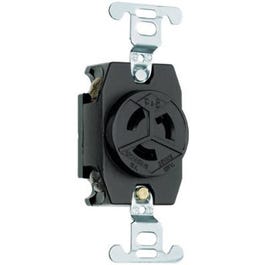 Locking Outlet, Black, NEMA L5-15r, 125-Volt