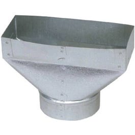 HVAC Galvanized Register Boot, 30-Ga., 3-1/4 x 10 to 4-In.