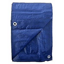 Polyethylene Tarp, Blue, 8 x 10-Ft.