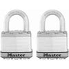 Magnum.Keyed Laminated Padlocks, 2-Pack, 2-In