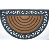 Doormat, Half-Round, 18 x 30-In.