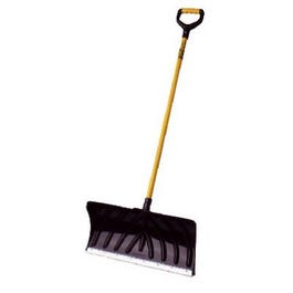 24-In. Industrial-Grade Poly Snow Pusher, Cushion D-Grip Handle