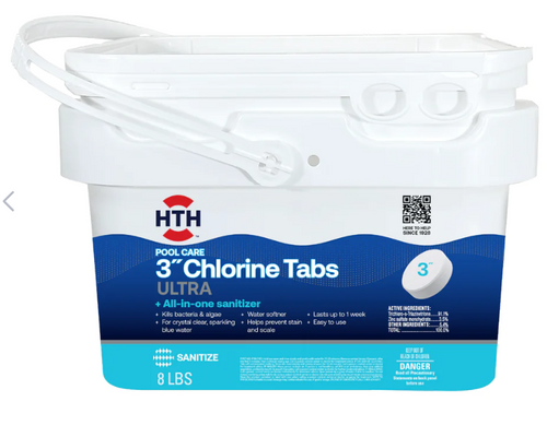 HTH® Pool Care 3 Chlorine Tabs Ultra