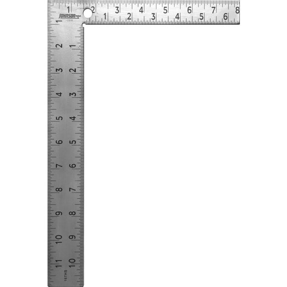 Johnson Level 8 In. x 12 In. Steel Professional Easy-Read Carpenter's Square