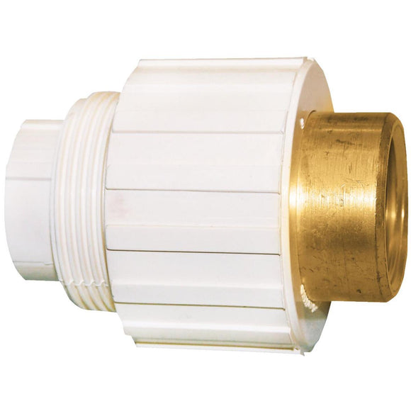 Genova 3/4 In. x 3/4 In. Slip x FIP CPVC Transition Brass Union