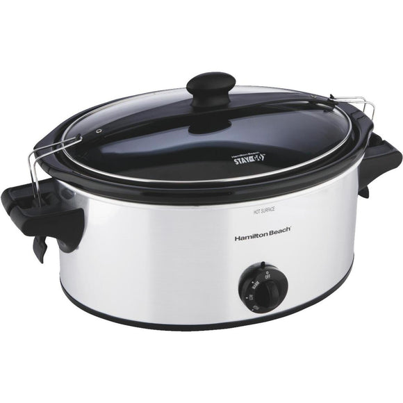 Hamilton Beach Stay or Go 6 Qt. Stainless Steel Slow Cooker