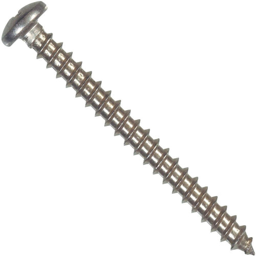 Hillman #12 x 1 In. Phillips Pan Head Stainless Steel Sheet Metal Screw (100 Ct.)