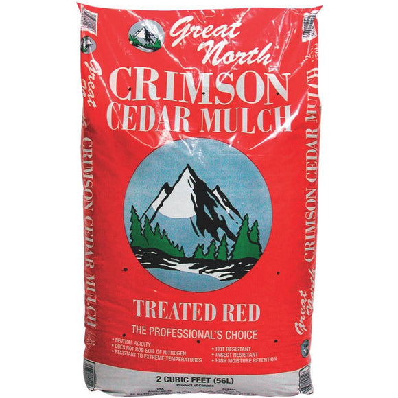 Great North 2 Cu. Ft. Dyed Red Cedar Mulch